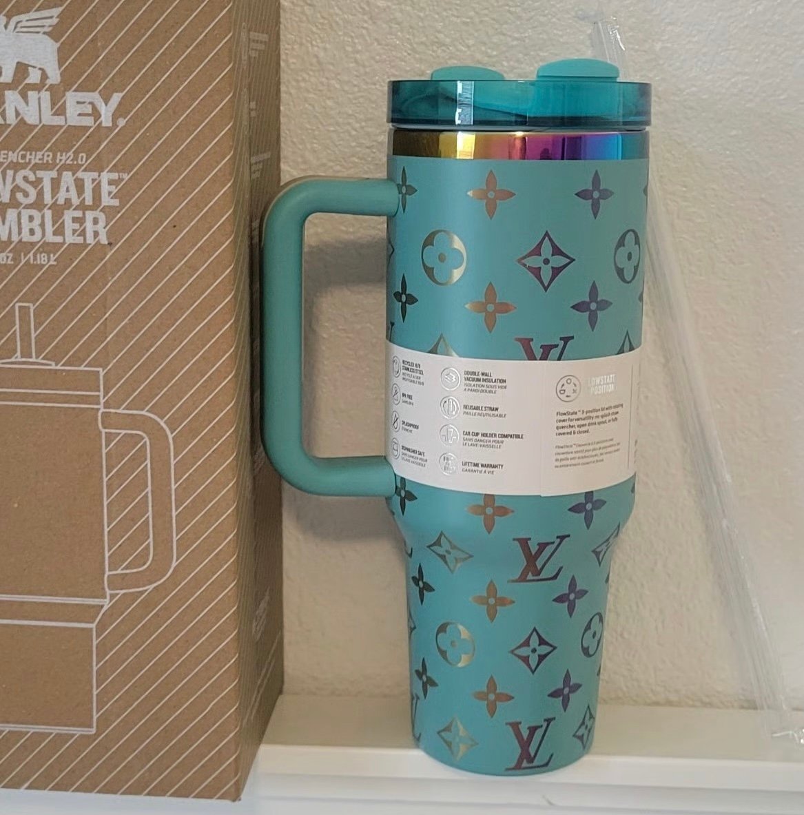 LV Inspired 40 oz Stanley Tumbler - Image 2