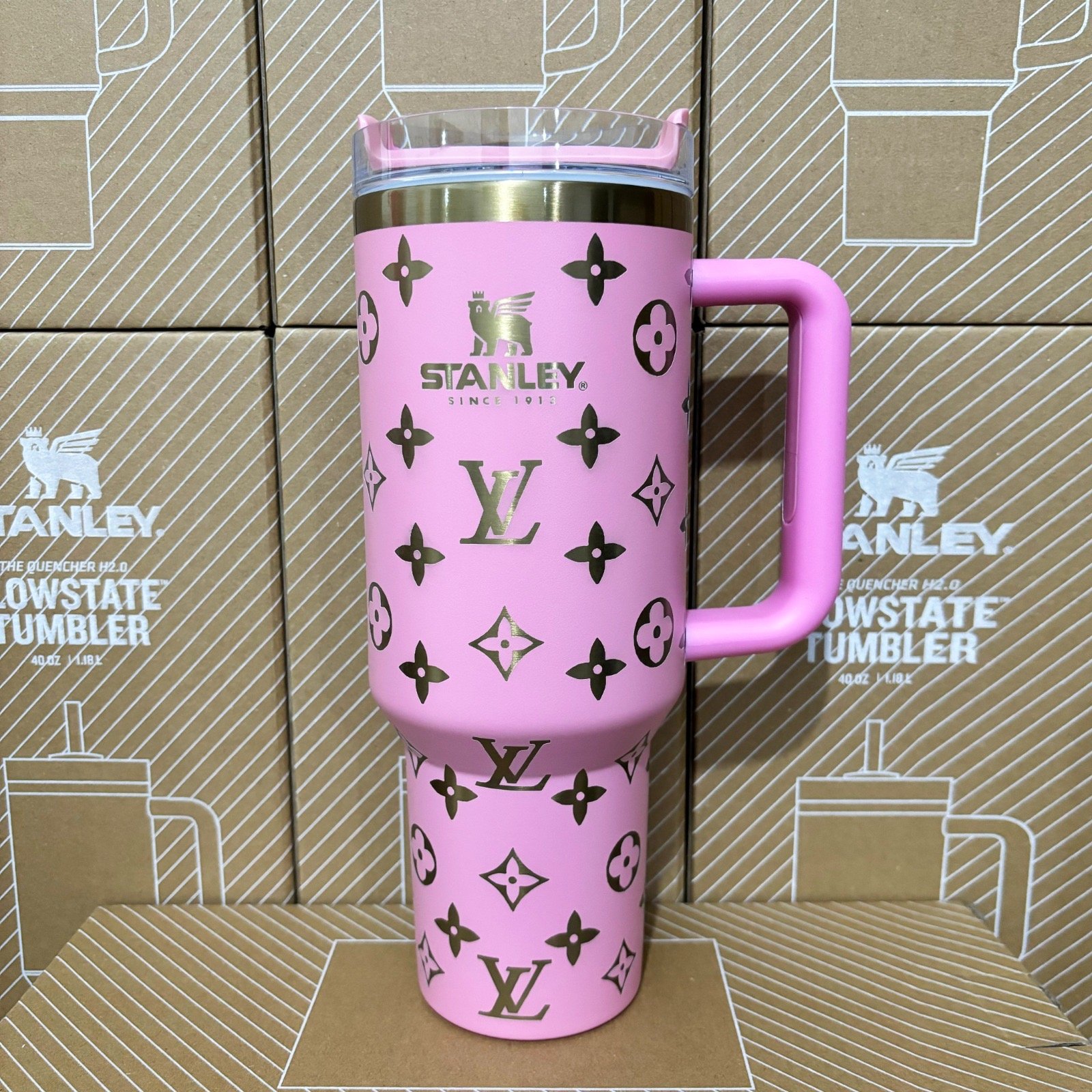LV Inspired 40 oz Stanley Tumbler - Image 3