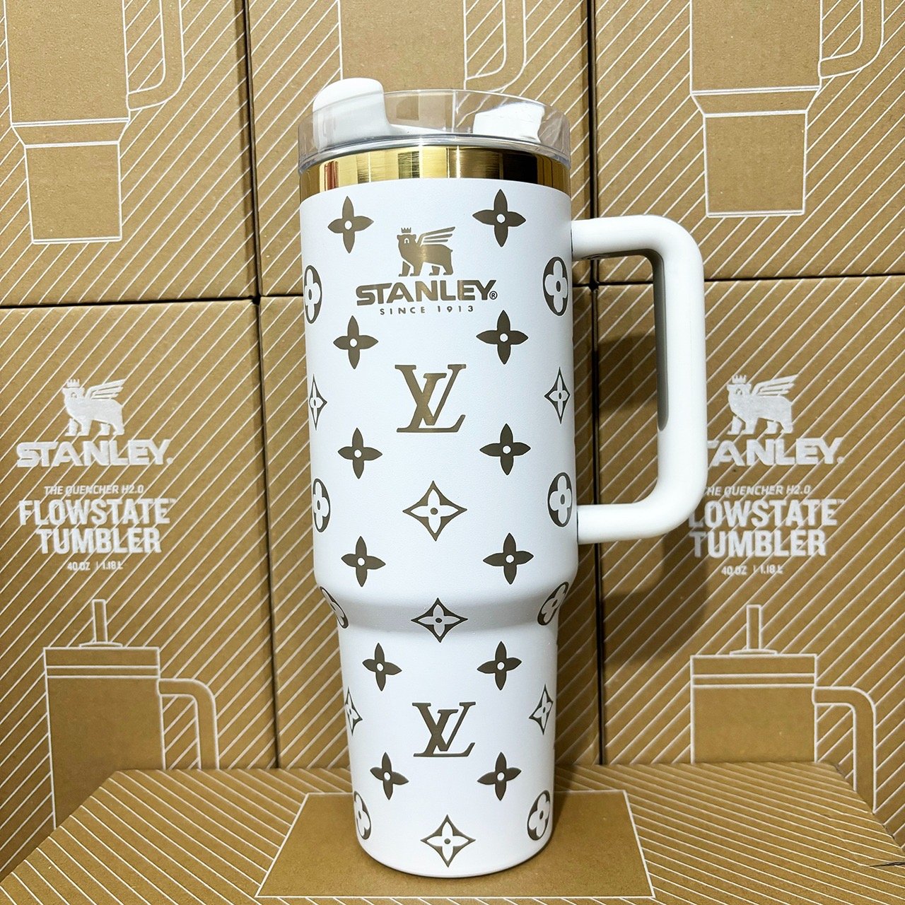 LV Inspired 40 oz Stanley Tumbler - Image 5