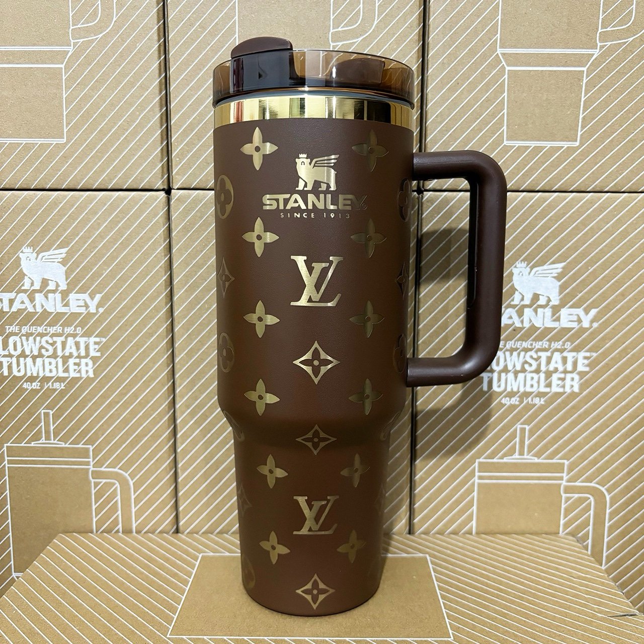 LV Inspired 40 oz Stanley Tumbler